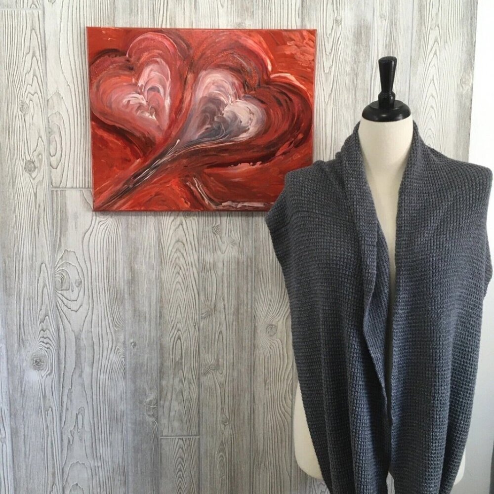 Romantic Hearts Painting Original Artwork Medium Wall Decor - Picture 8 of 16